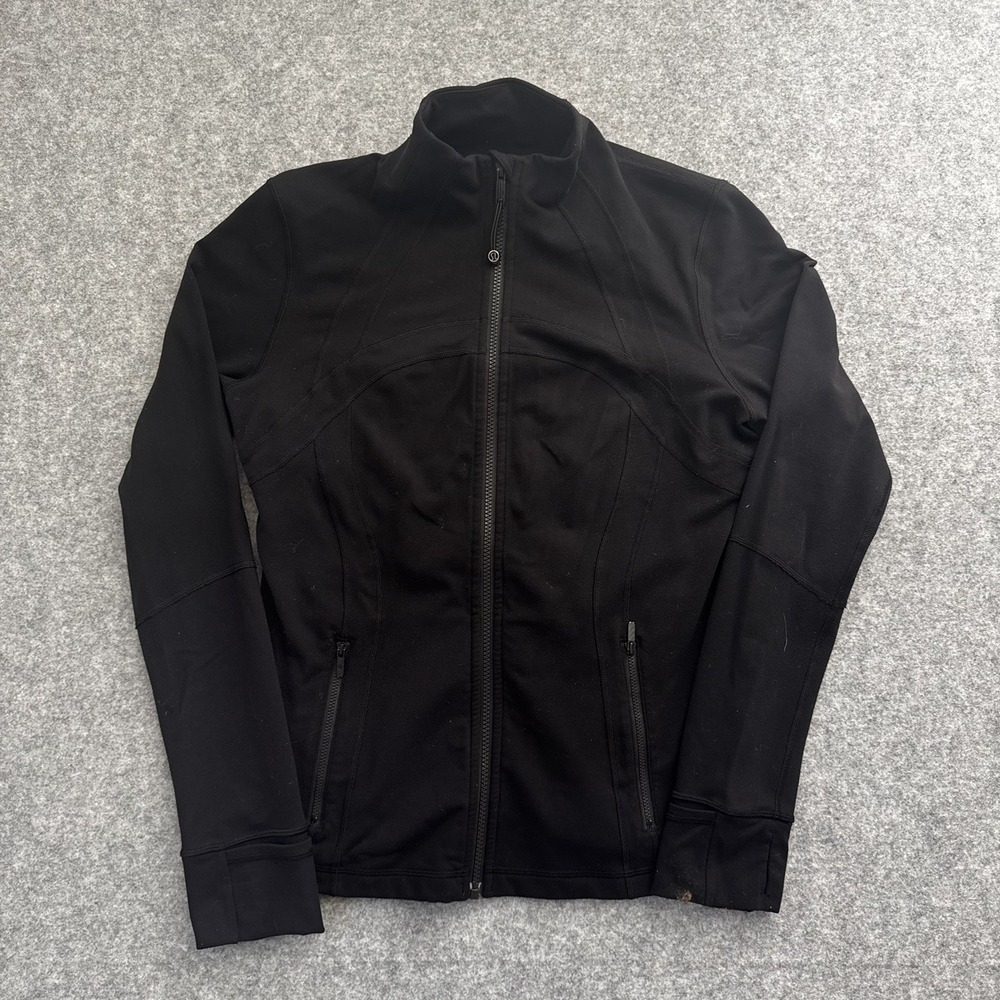Lululemon Define Jacket Full Zip Black Women's Size 12 Luon EUC